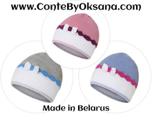 Load image into Gallery viewer, Conte/Esli Double Knitted Children&#39;s Hats - For Girls (17С-98СП)