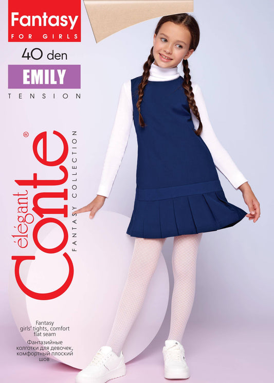 Conte Emily 40 Den - Fantasy Openwork Ajour Tights For Girls - 4yr. 6yr. 8yr. 10yr. 12yr. (20С-112СП)
