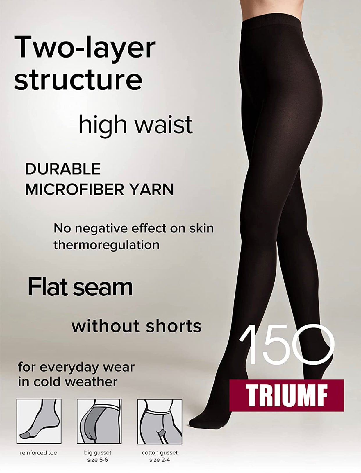 Conte Triumf 150 Den - Microfibra Warm Women's Tights (8С-57СП)