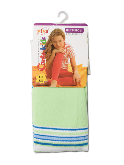 Conte Viva #6С-14СП(006) - Kids Cotton Classic Striped Leggings for Girls