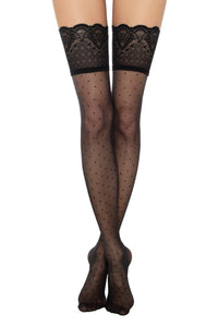 Conte Happy 20 Den - Fantasy Thin Stockings For Women With Polka Dots (19С-176СП)