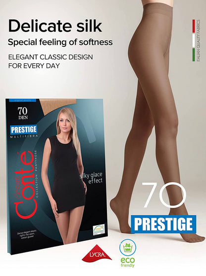 Conte Prestige 70 Den - Classic Dense Semi-Opaque T-Top Women's Tights (8S-50SP)