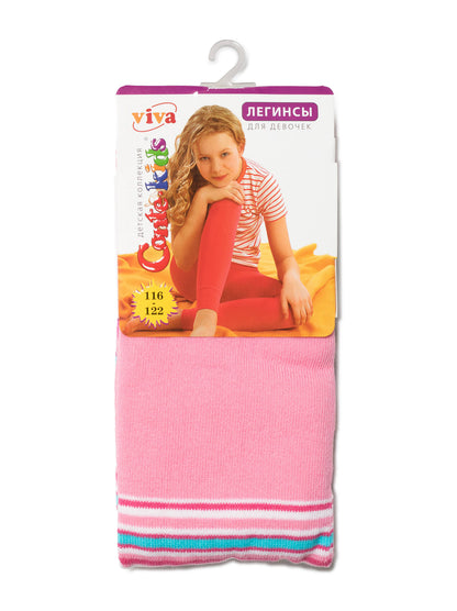 Conte Viva #6С-14СП(006) - Kids Cotton Classic Striped Leggings for Girls