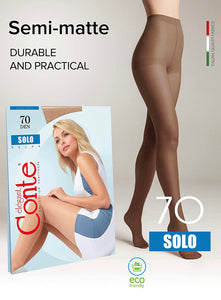 Conte Solo 70 Den - Classic Women's Tights With a Reinforced Shorts (15С-43СП)