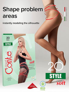 Conte Style Soft 20 Den - Modelling Bikini Shaping Women's Tights (8С-73СП)