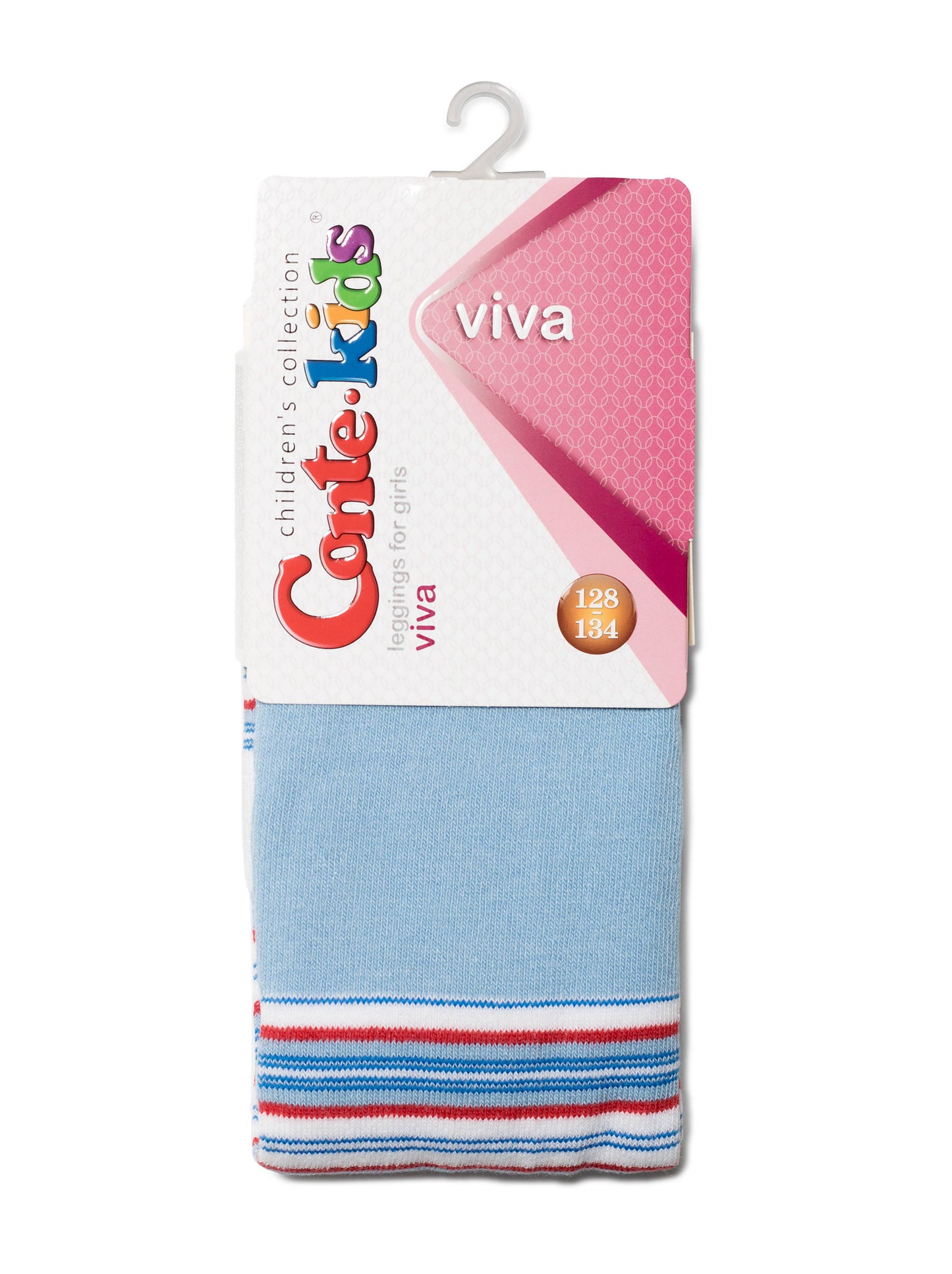 Conte Viva #6С-14СП(007) - Kids Cotton Classic Striped Leggings for Girls