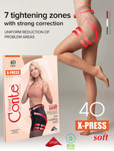 Load image into Gallery viewer, Conte X-Press Soft 40 Den - 5 Modelling Belts Control Top Women&#39;s Tights (8С-69СП)