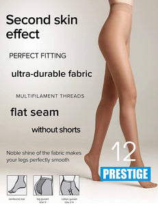 Conte Prestige 12 Den - Classic Sheer to Waist T-top Women's Tights (8С-59СП)