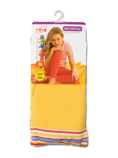 Conte Viva #6С-14СП(006) - Kids Cotton Classic Striped Leggings for Girls