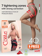 Load image into Gallery viewer, Conte X-Press Soft 40 Den - 5 Modelling Belts Control Top Women&#39;s Tights (8С-69СП)