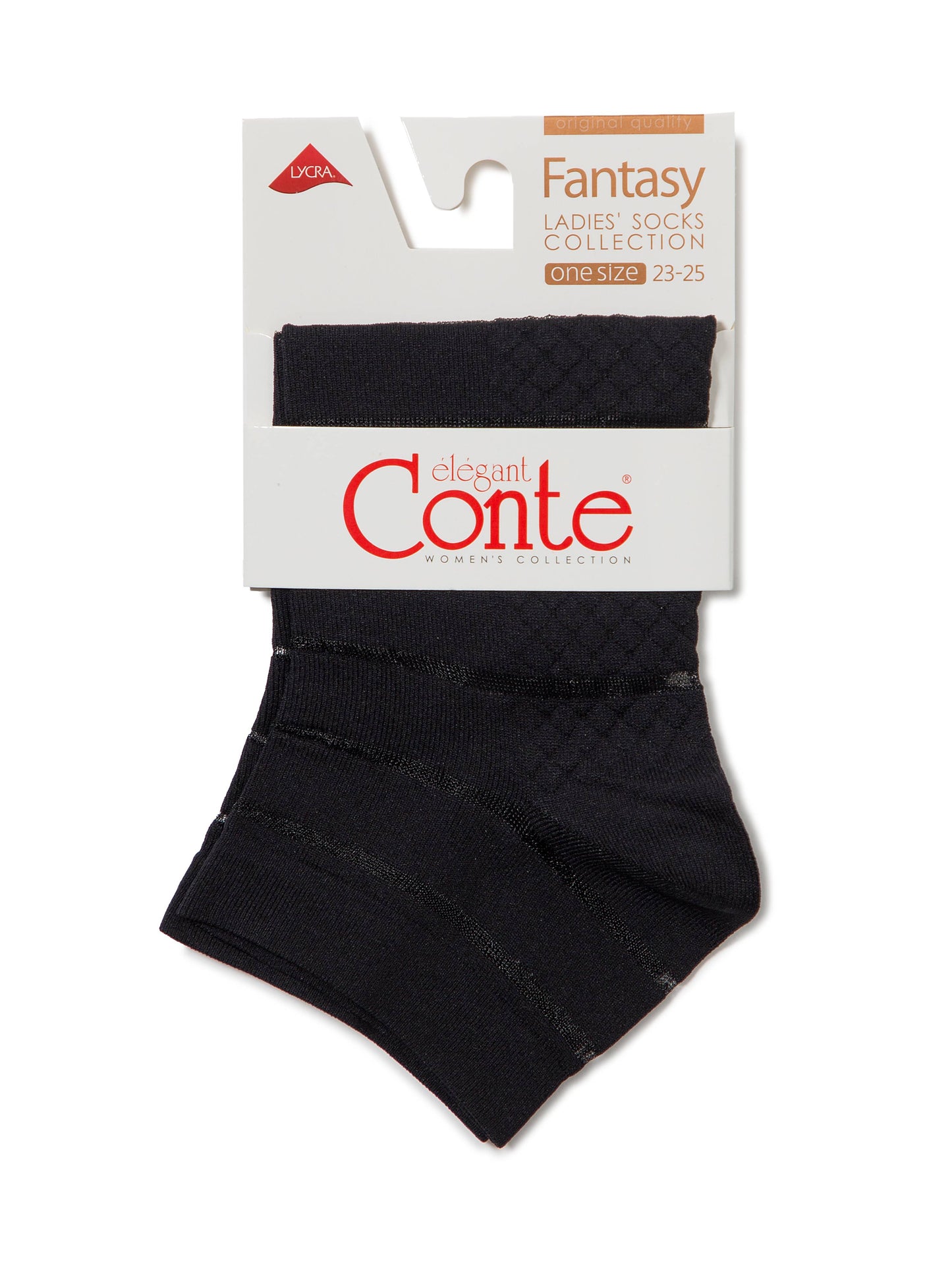 Conte Fantasy #17С-56СП - Lot of 2 pairs Cropped Polyamide Women's Socks