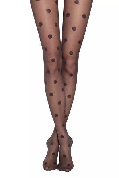 Conte Rondo 20 Den - Fantasy Women's Tights with Large Polka Dots (19С-104СП)