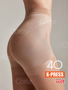 Conte X-Press Soft 40 Den - 5 Modelling Belts Control Top Women's Tights (8С-69СП)